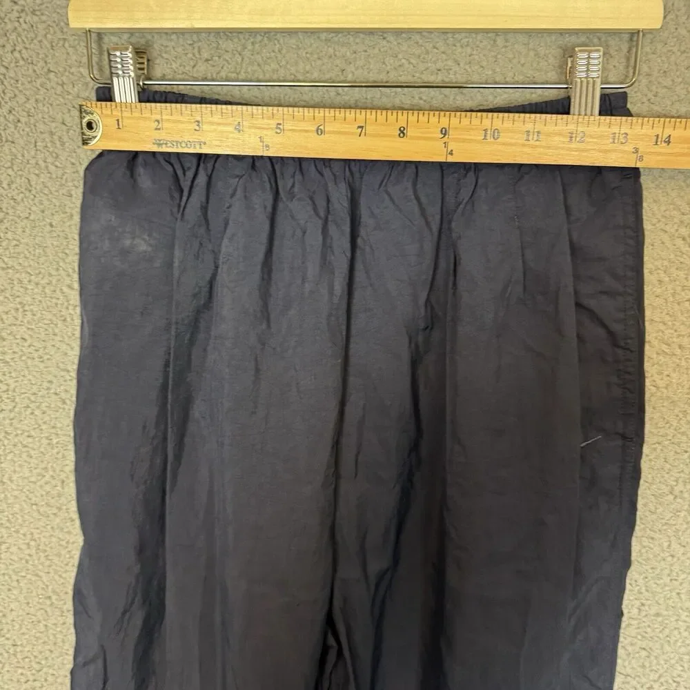 VTG Nike Pants Mens Medium Blue Track‎ Jogger Cuffed Pockets Zip Ankle